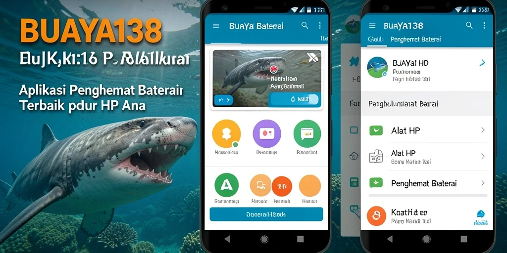 Screenshot antarmuka BUAYA138 dengan fitur penghemat baterai yang mudah digunakan.