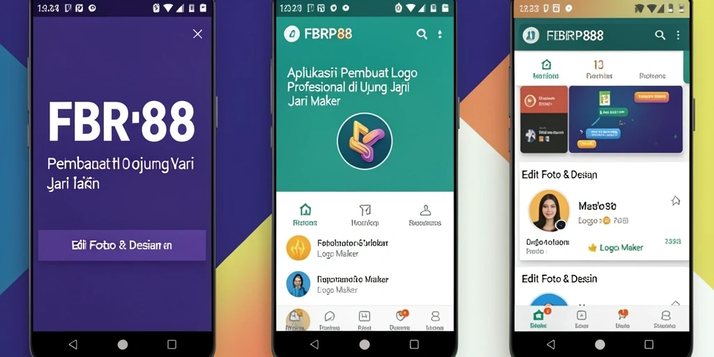 Antarmuka FBRP88 yang intuitif untuk desain logo.