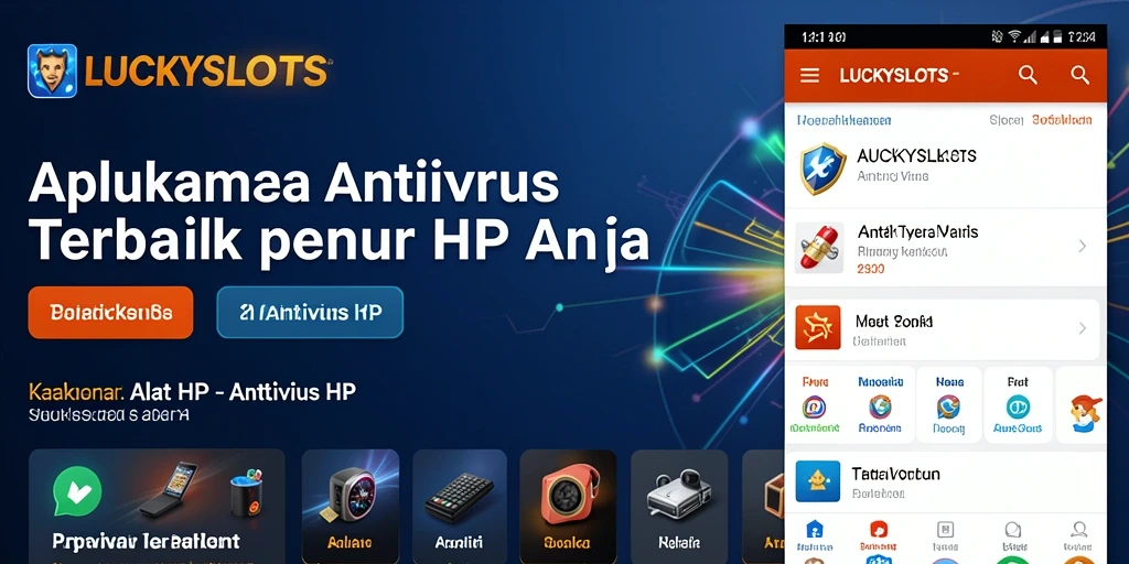 Antarmuka LUCKYSLOTS yang intuitif dan fungsional dalam melindungi HP.
