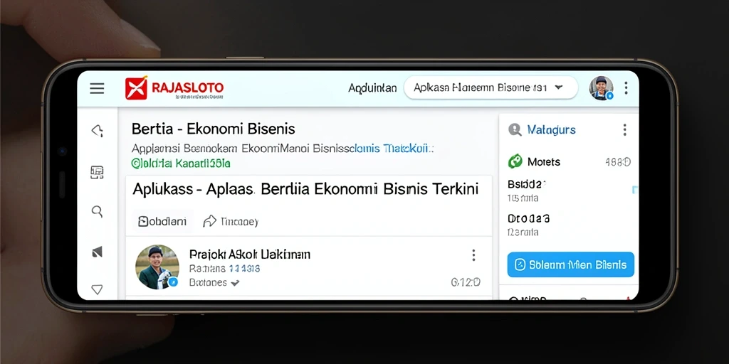 Antarmuka RAJASLOTO menampilkan berita ekonomi terkini secara jelas.