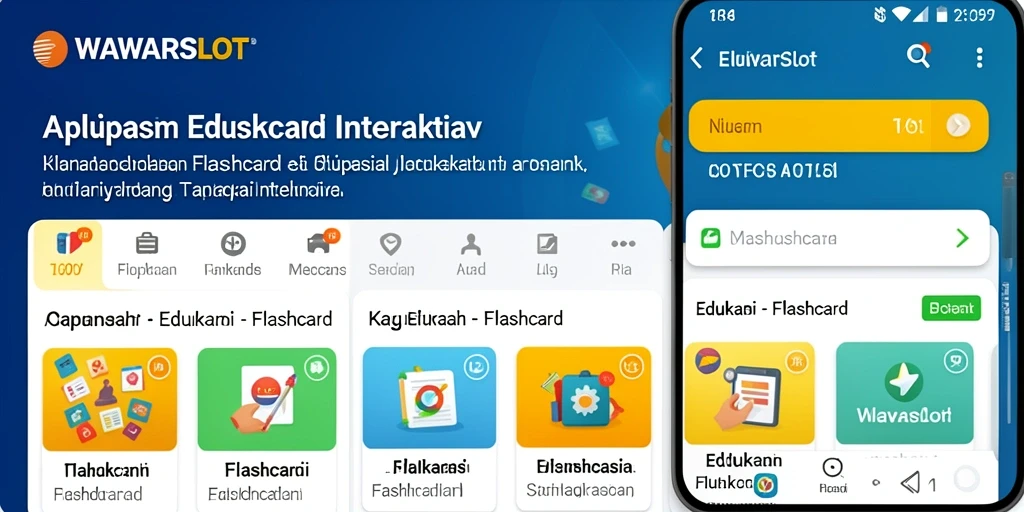 Screenshot utama WAWARSLOT menampilkan antarmuka aplikasi Flashcard yang interaktif.